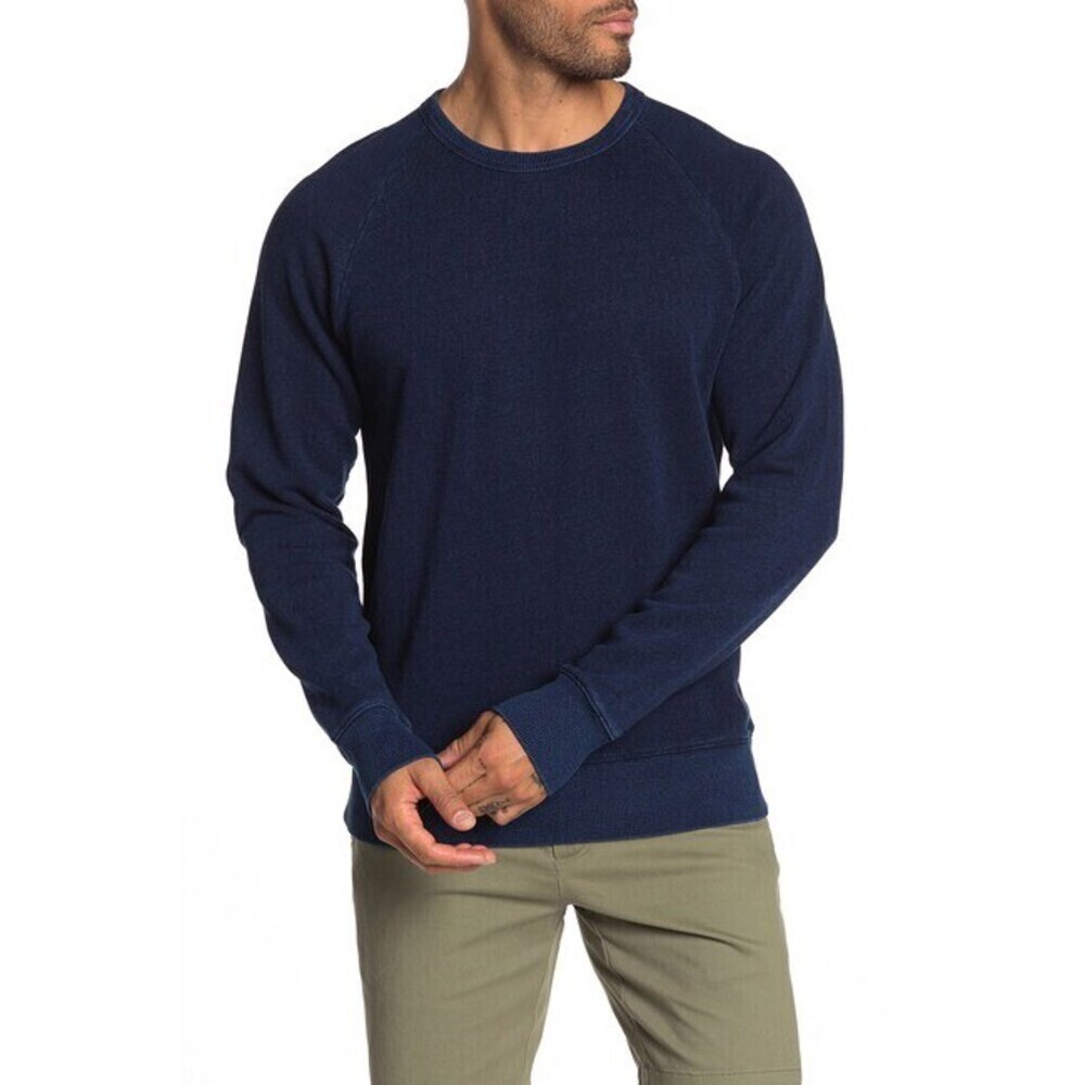 Slate & Stone Mens cotton long sleeve Sweatshirt size XL $200 in navy